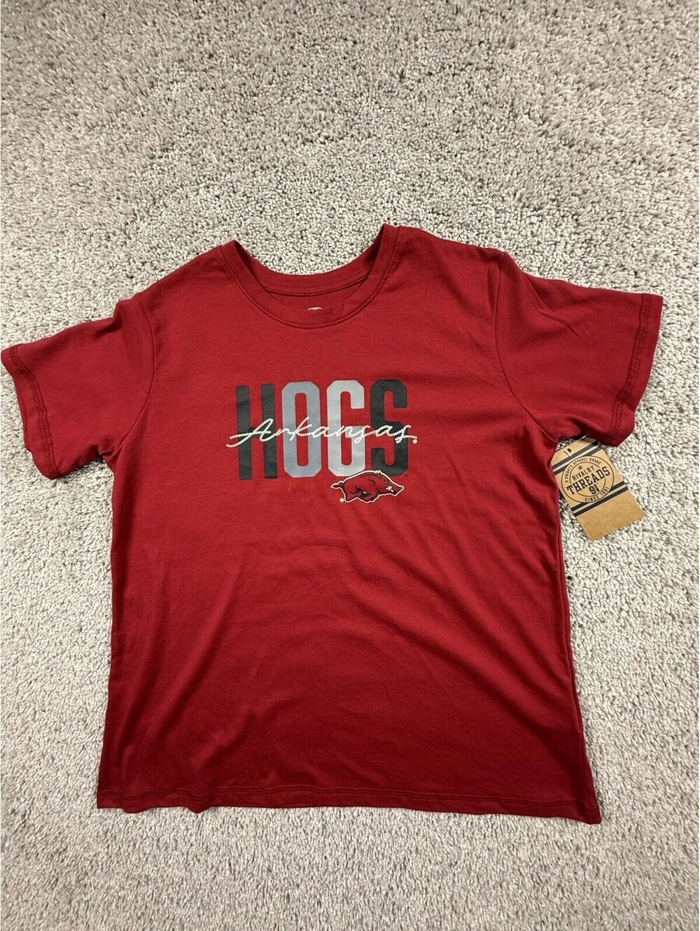 NWT Rivalry Threads Arkansas Hogs Youth T Shirt Size XL 14/16